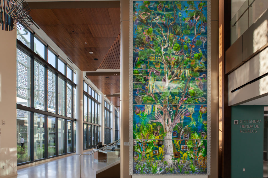 photo of a wall art in a hallway